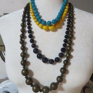 FOUR Beaded Necklaces